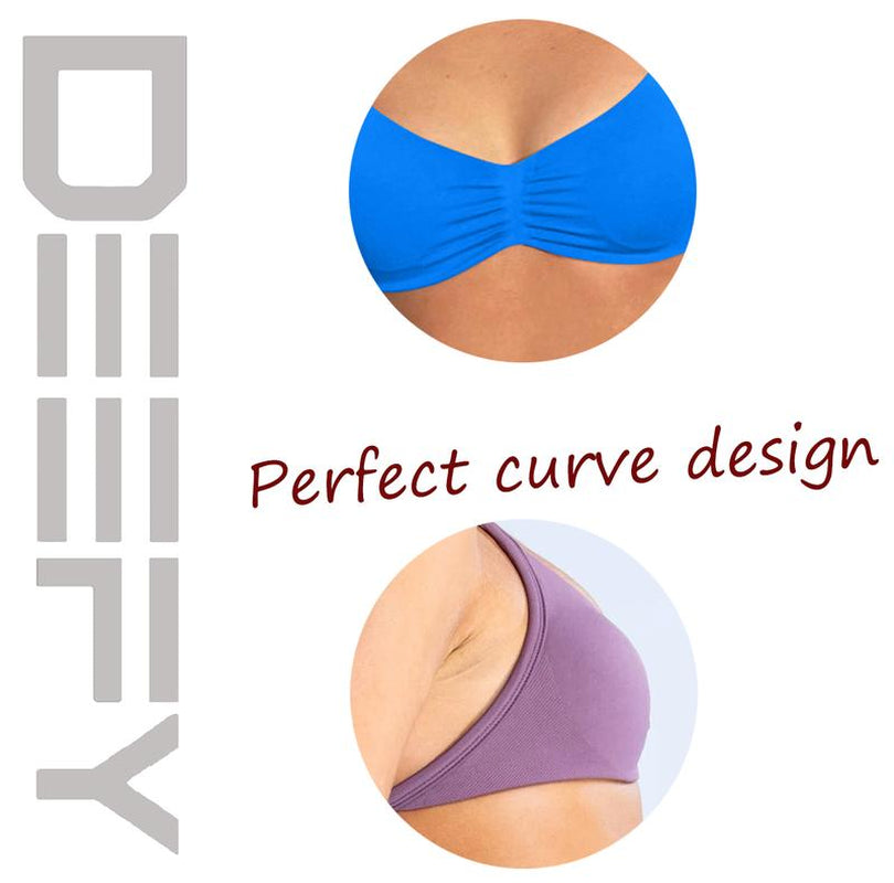 DEEFY Impact Strappy Bra Fitness Gymwear Halter Sportstop Open Back Padded Gym Workout Sportswear Women Seamless Tank Activewear Tops Low Impact Bra Gym