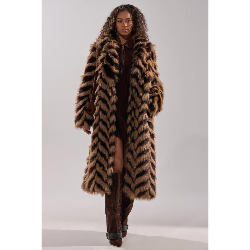 AUTUMN FAUX FUR COAT
