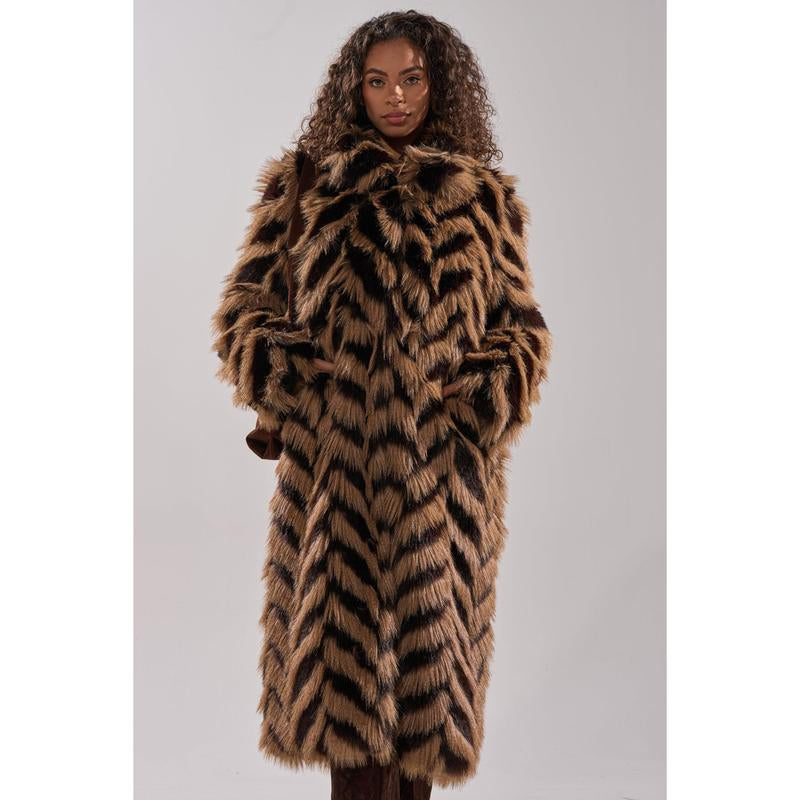 AUTUMN FAUX FUR COAT
